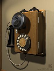 レトロな電話器