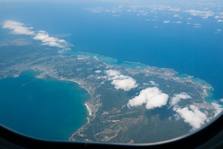 上空からの沖縄本島