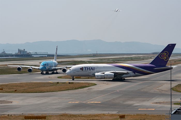 タイのA380とANAのA380